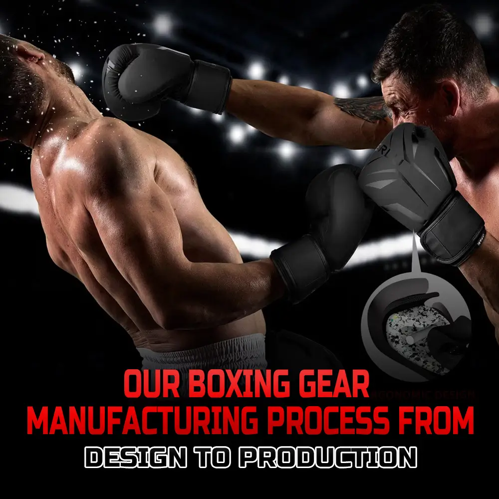 our boxing gear manufacturing process