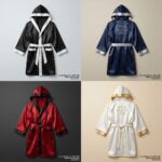 Four stylish robes in various colors