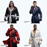 boxing robes show some punching style